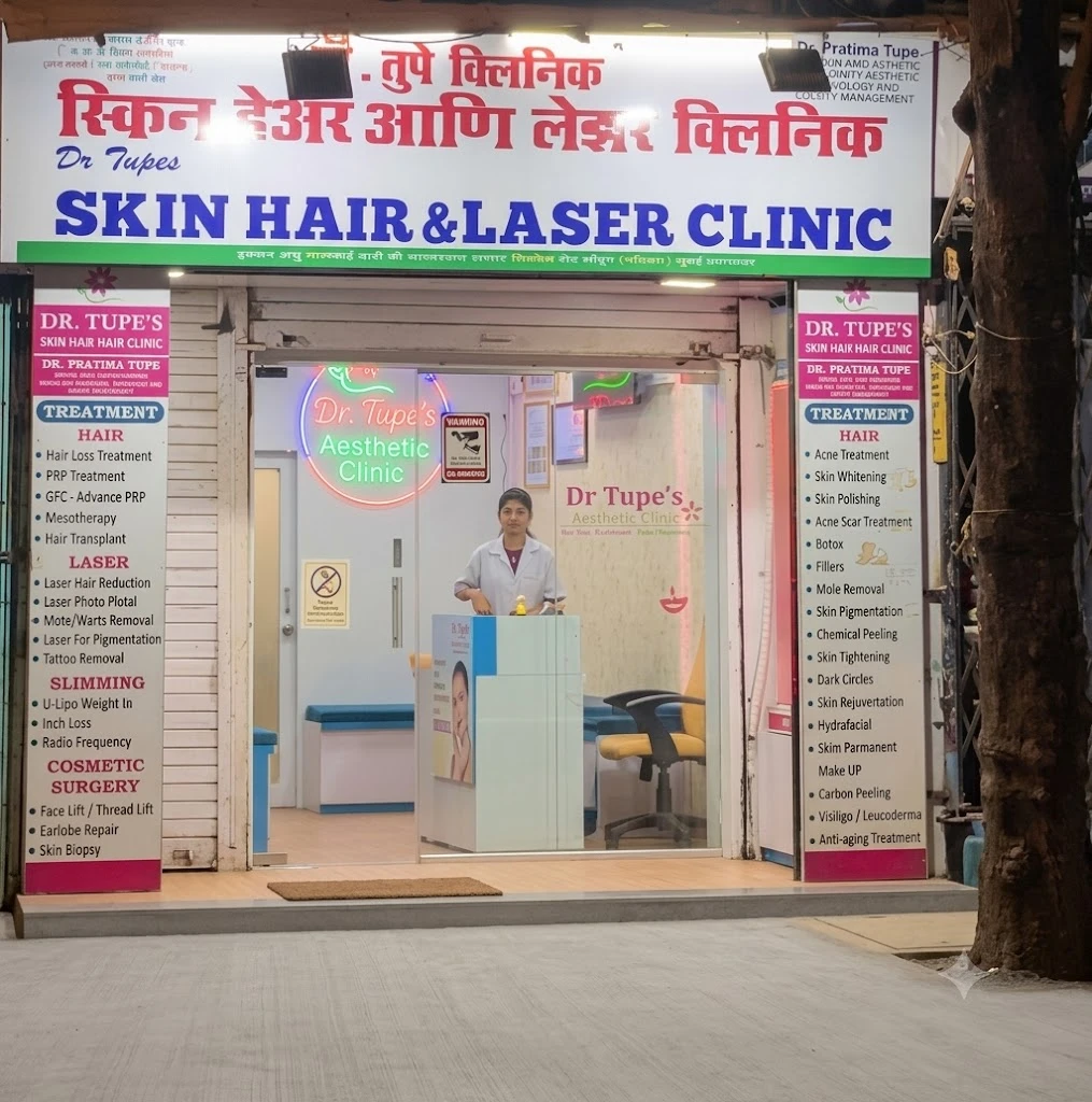 Dr. Tupe's Skin, Hair & Laser Clinic exterior, Bhandup West, Mumbai